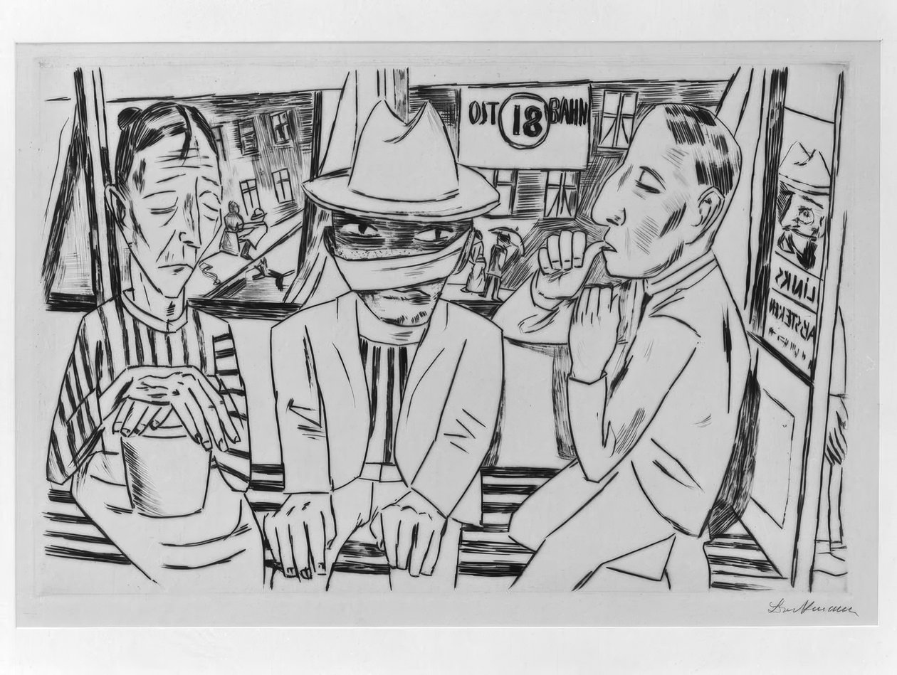 A villamosban alkotó: Max Beckmann