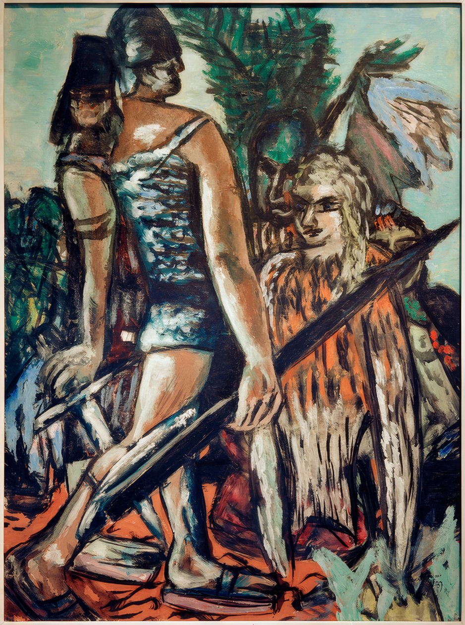 Harcos és madár nő alkotó: Max Beckmann