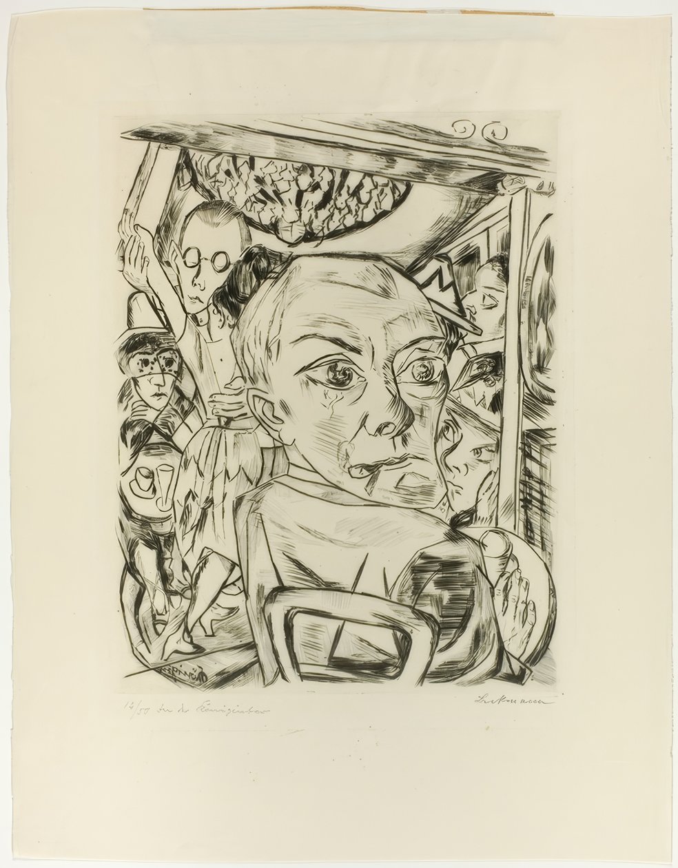 Queen bár (önarckép) alkotó: Max Beckmann