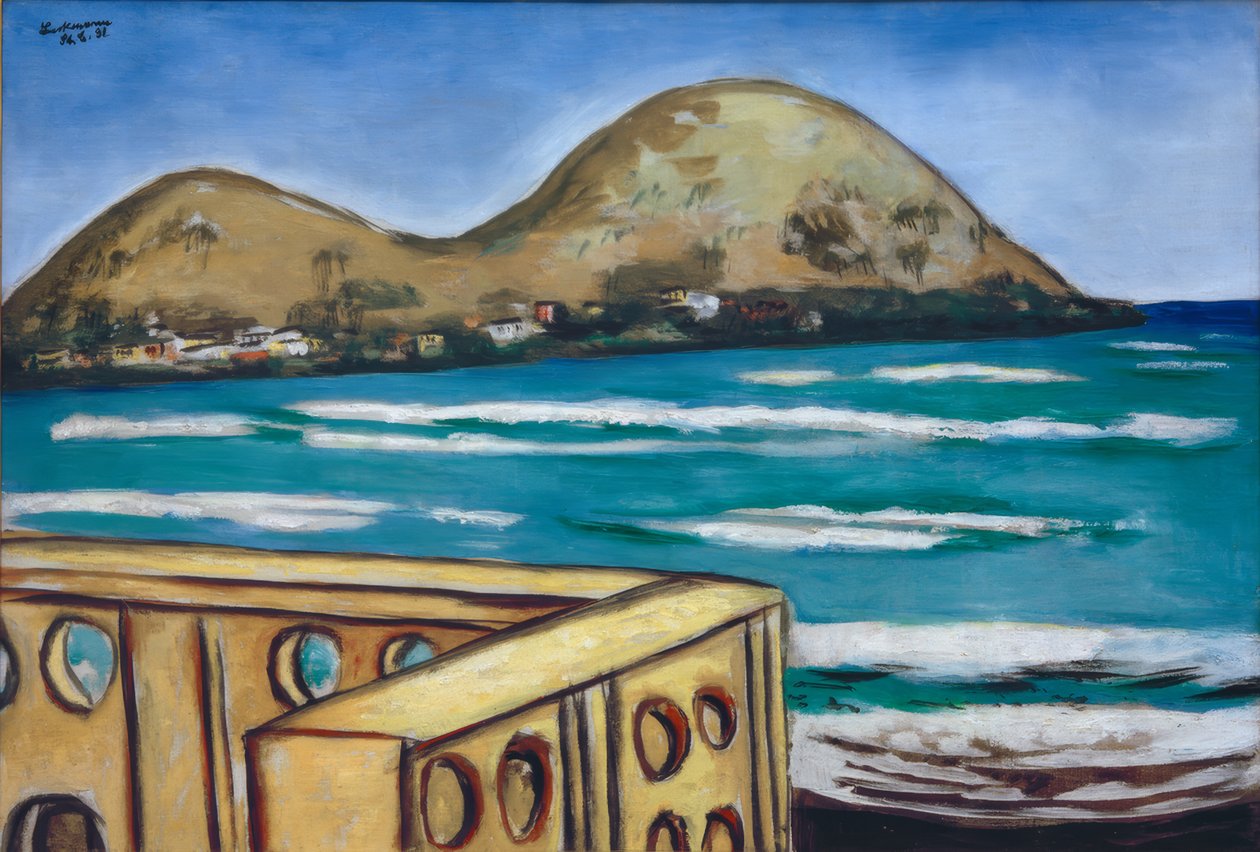Táj a Saint-Cyr-sur-Mer-nél alkotó: Max Beckmann