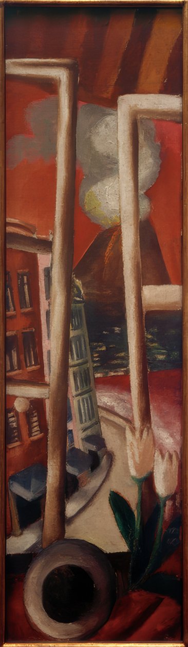 Táj a Vezúv-szal alkotó: Max Beckmann