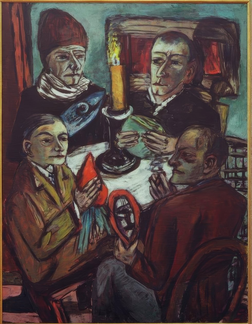 Les Artistes zöldségekkel alkotó: Max Beckmann