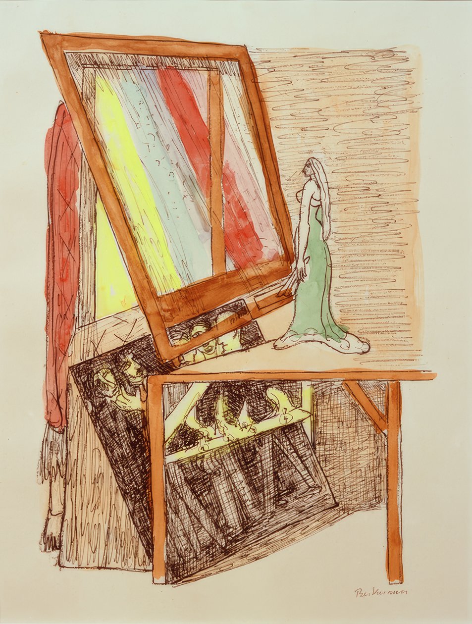 MAGIC MIRROR (Zauberspiegel) alkotó: Max Beckmann