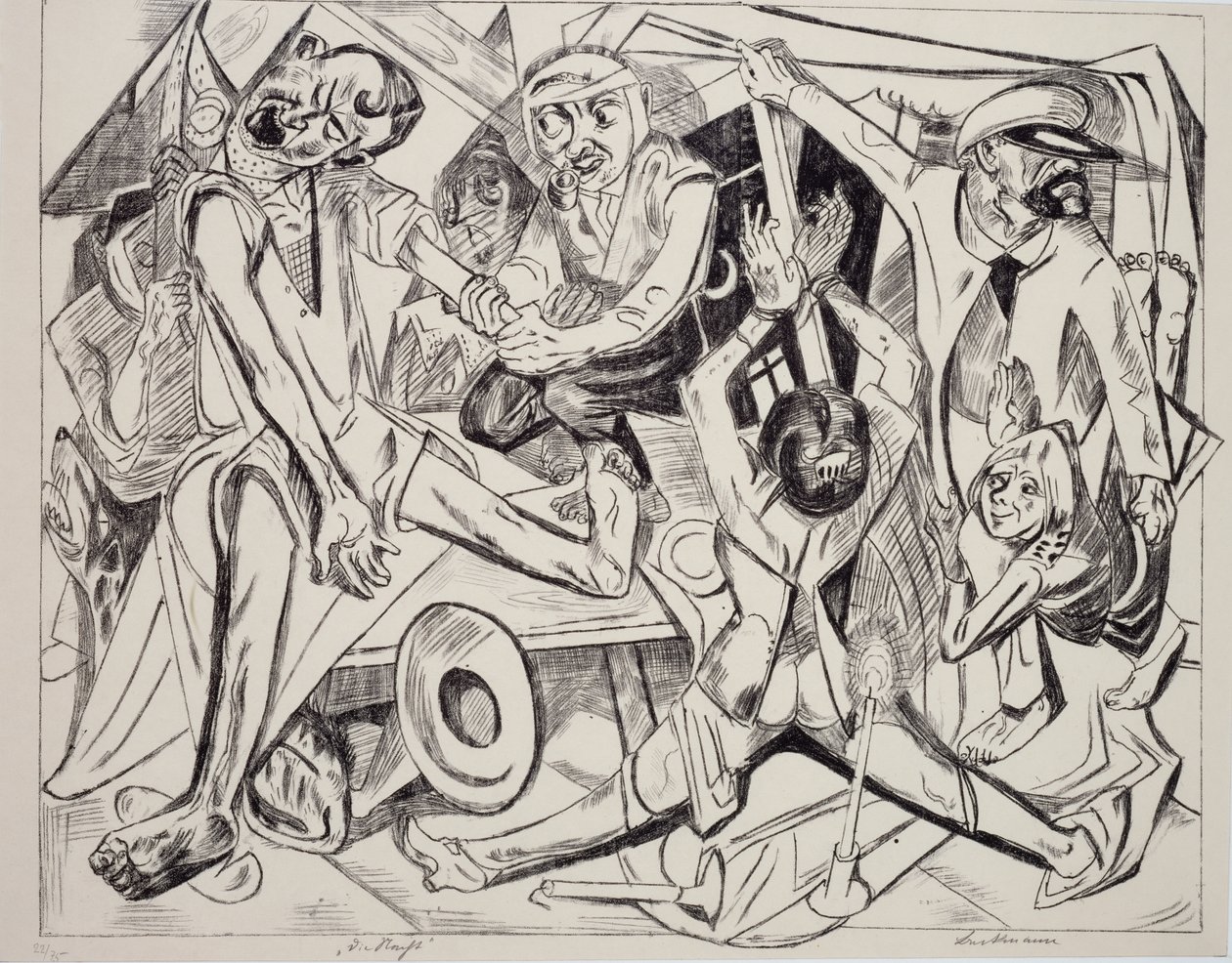 Malepatrus, Max Beckmann (1884-1950), litográfia. Németország, XX. század. alkotó: Max Beckmann