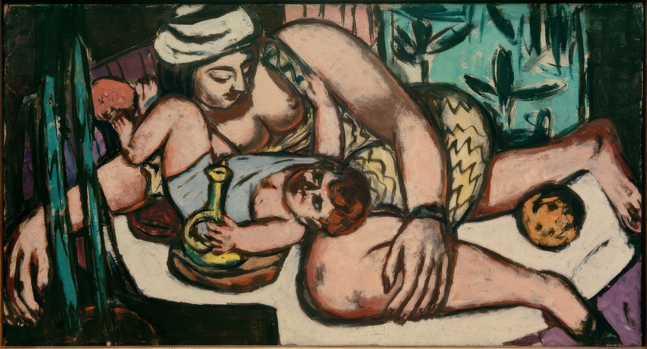 Anya játszó gyerekkel alkotó: Max Beckmann