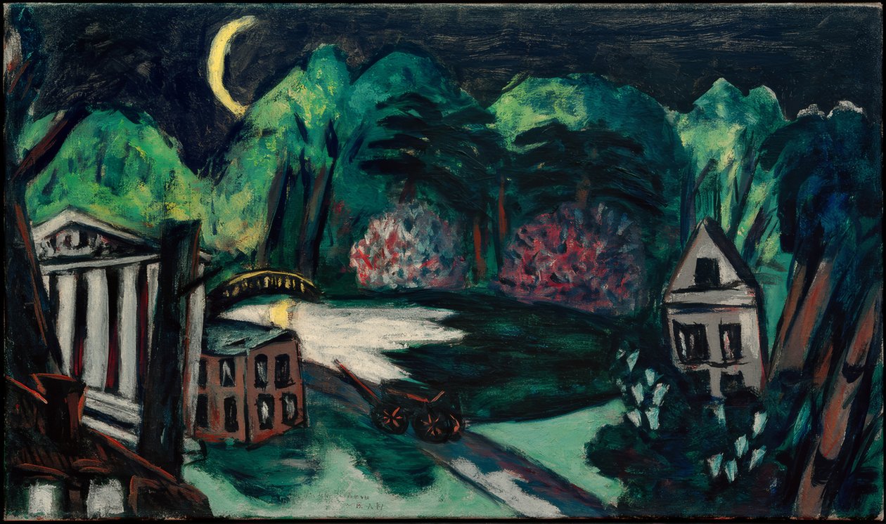 Éjszakai park. Baden-Baden alkotó: Max Beckmann