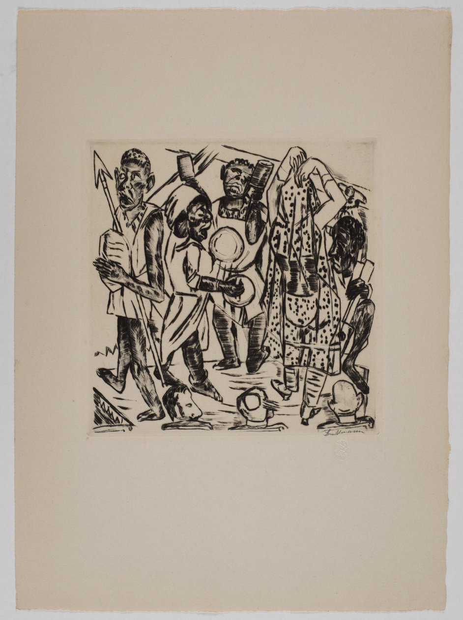 „Fekete tánc” alkotó: Max Beckmann