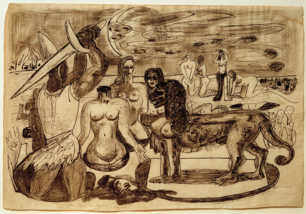Perseus (Herkules) végső feladat alkotó: Max Beckmann