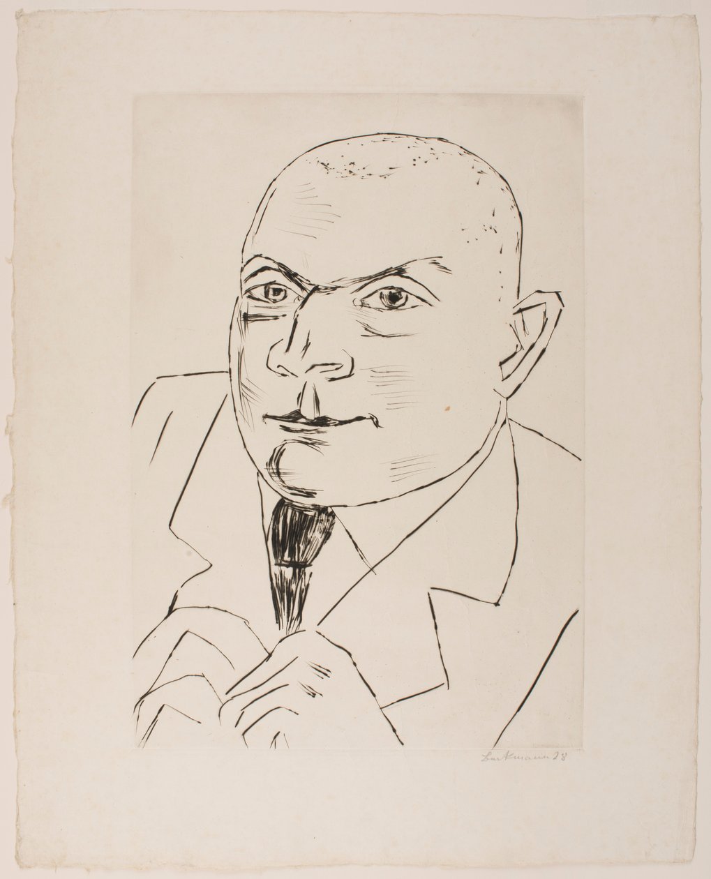 II. Simolin báró portréja (nagy méretű változat) alkotó: Max Beckmann