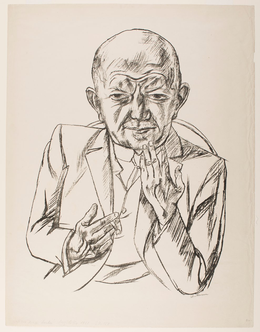 Dr. Weidner portréja alkotó: Max Beckmann