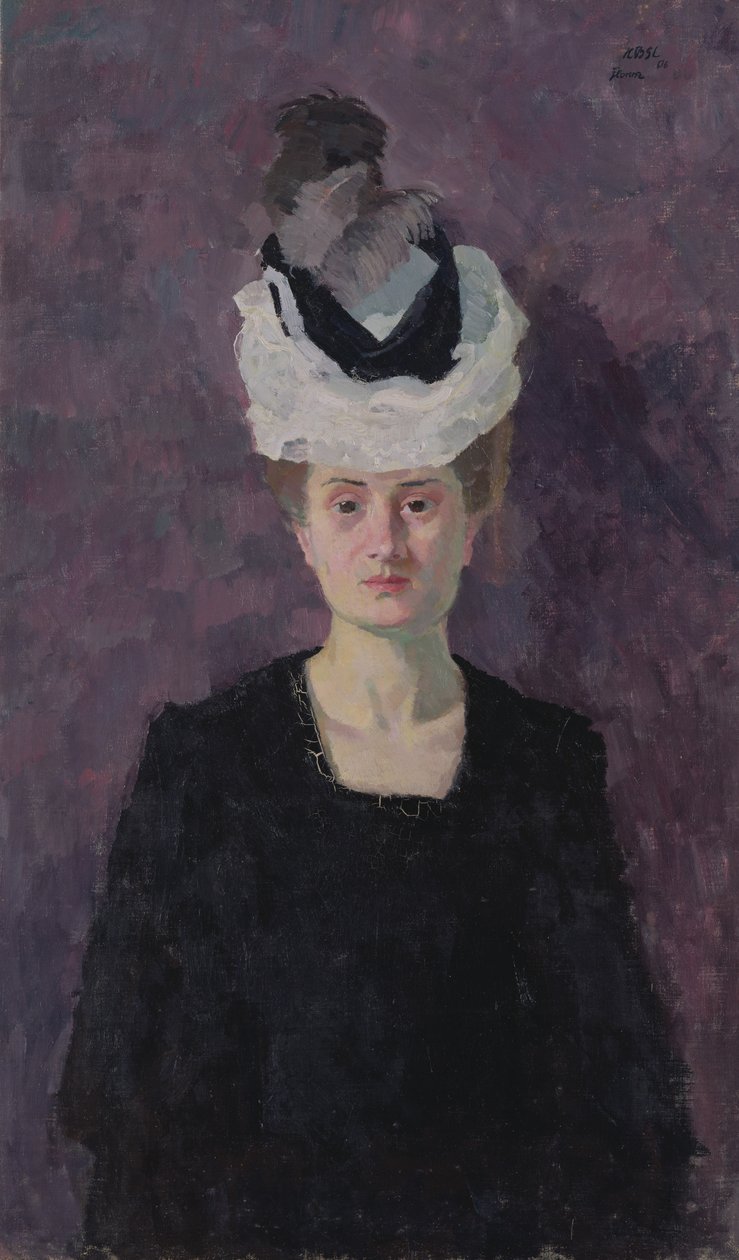 Minna Tube-Beckmann asszony portréja alkotó: Max Beckmann