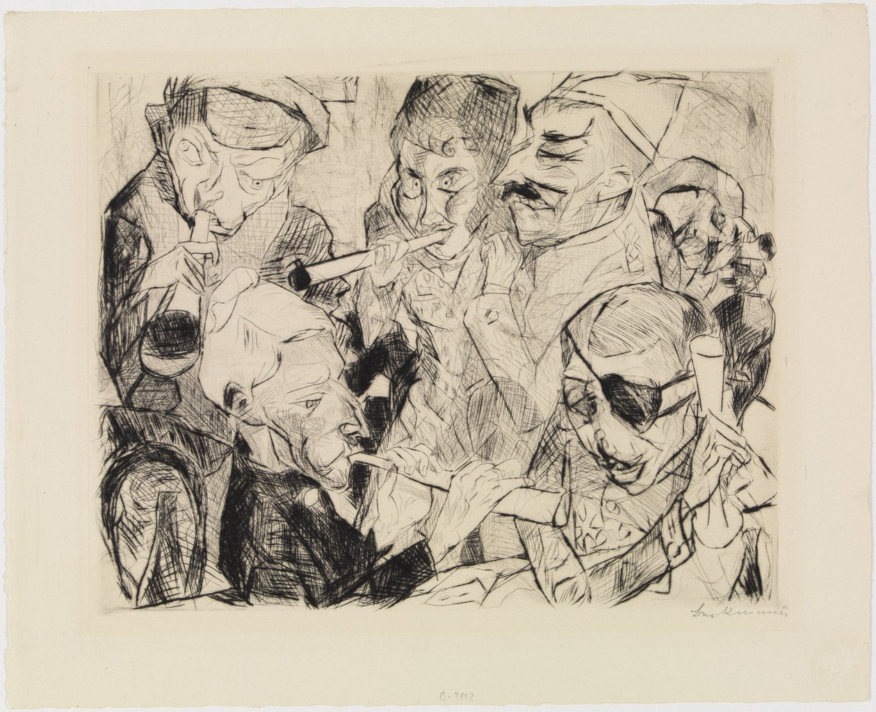 Boldog új évet 1917-ben! alkotó: Max Beckmann