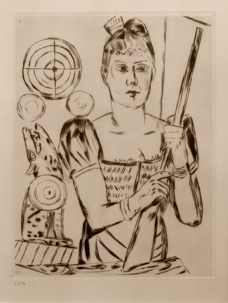 Fedett lövölde alkotó: Max Beckmann