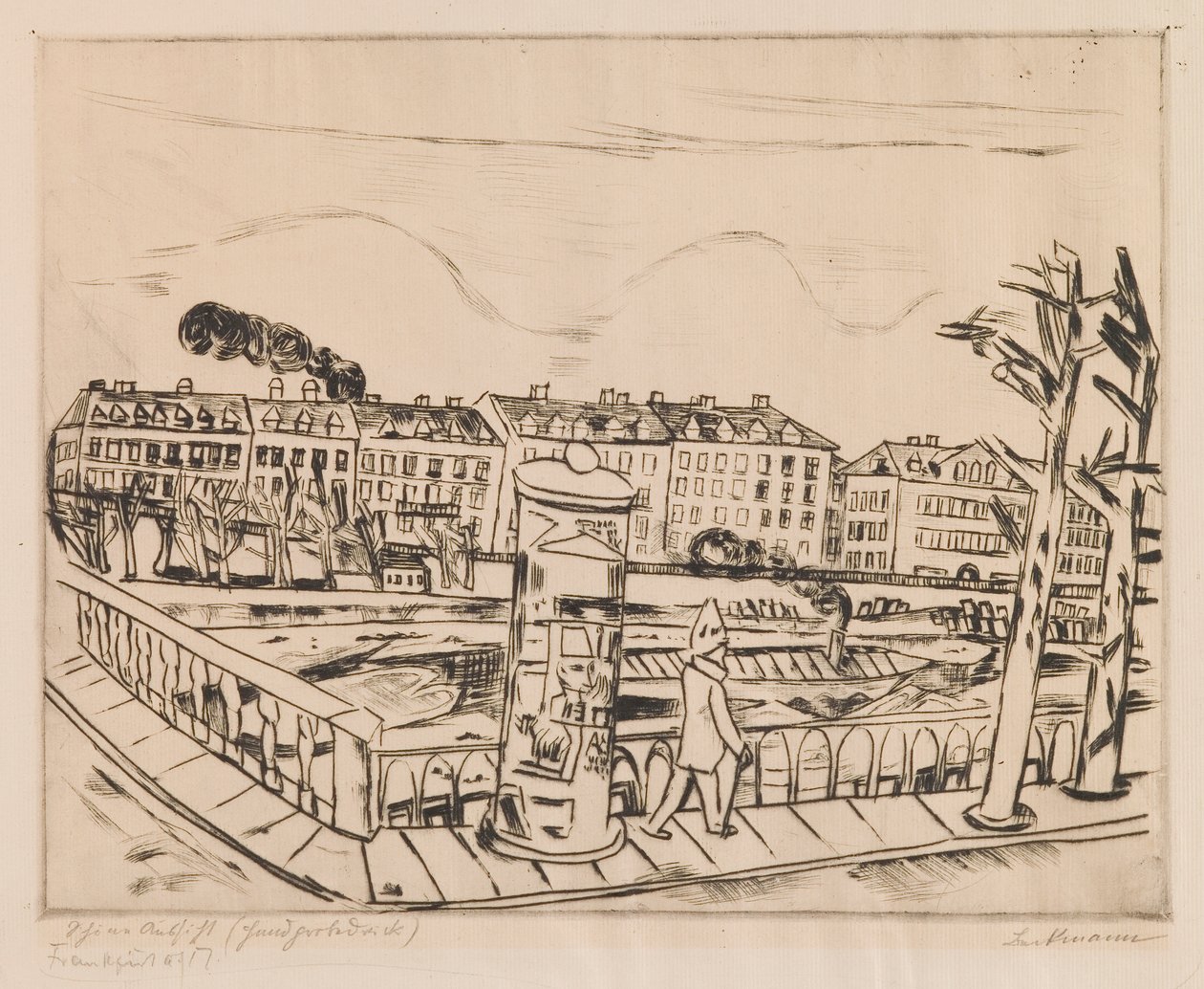 Gyönyörű kilátás (téli táj) alkotó: Max Beckmann