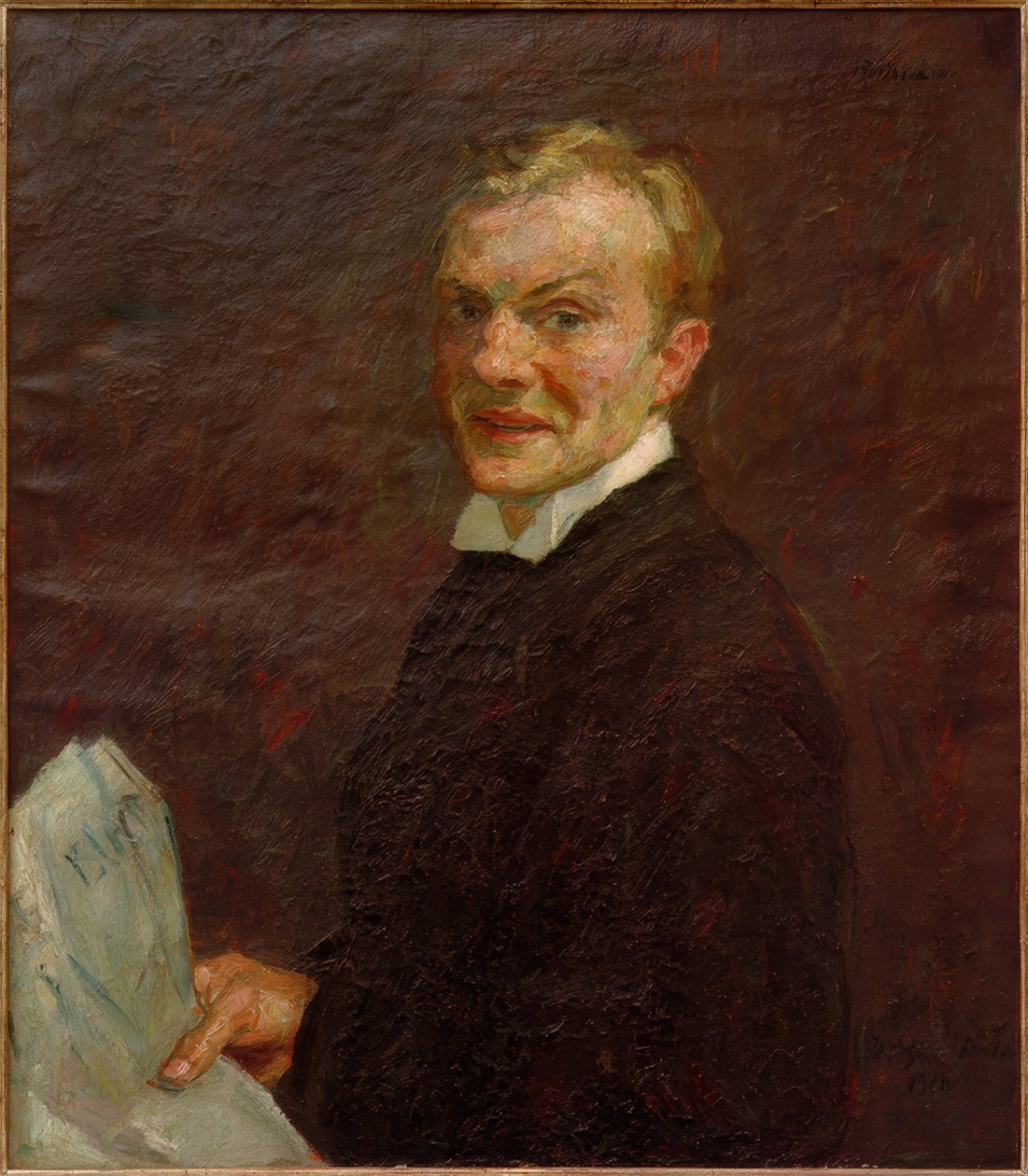 Önarckép (nevet) alkotó: Max Beckmann