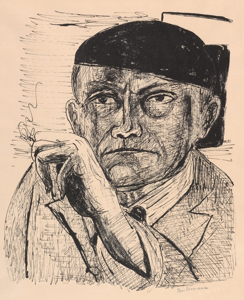 Önarckép (Self-Portrait) alkotó: Max Beckmann