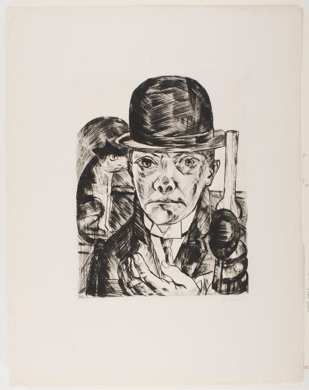 Önarckép Bowler kalapban alkotó: Max Beckmann
