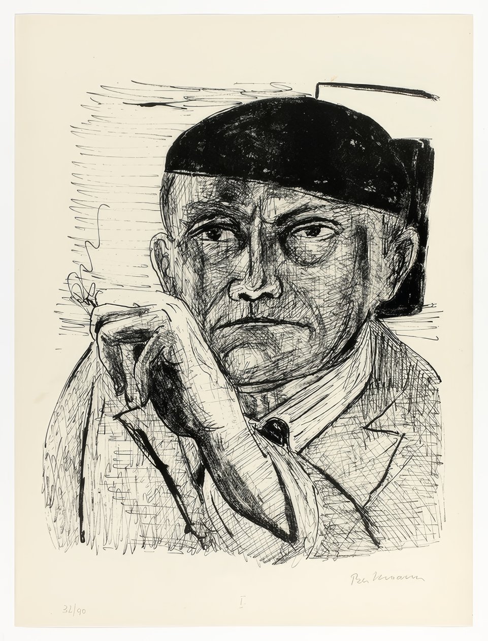 Önarckép, egy lemez a Day and Dream-től alkotó: Max Beckmann