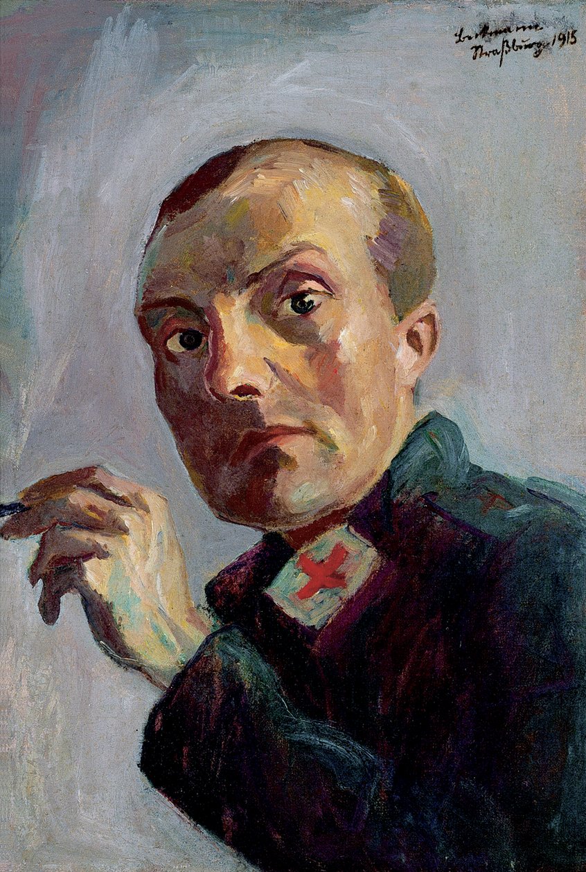 Önarckép ápolónőként alkotó: Max Beckmann