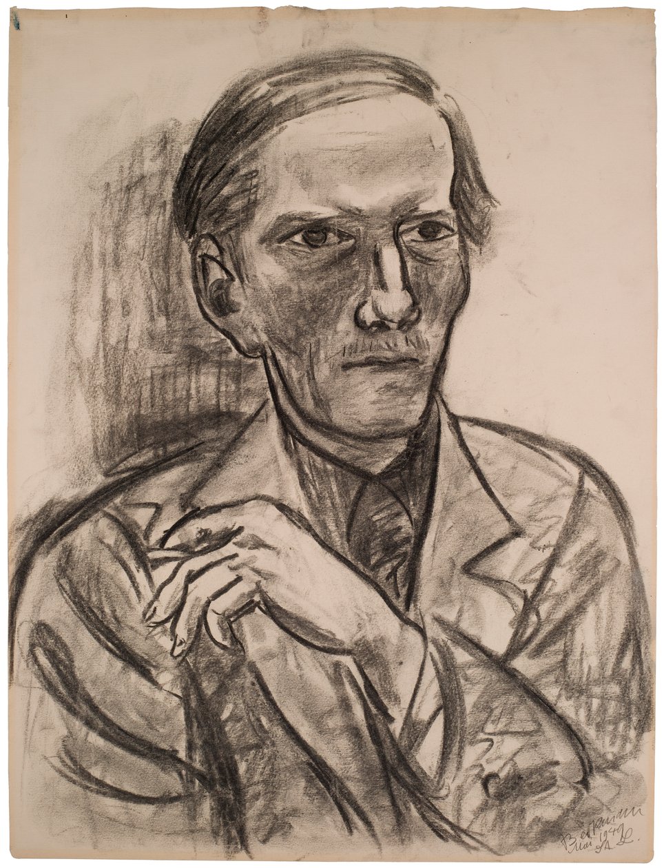 Vázlat Fred Conway portréjához alkotó: Max Beckmann