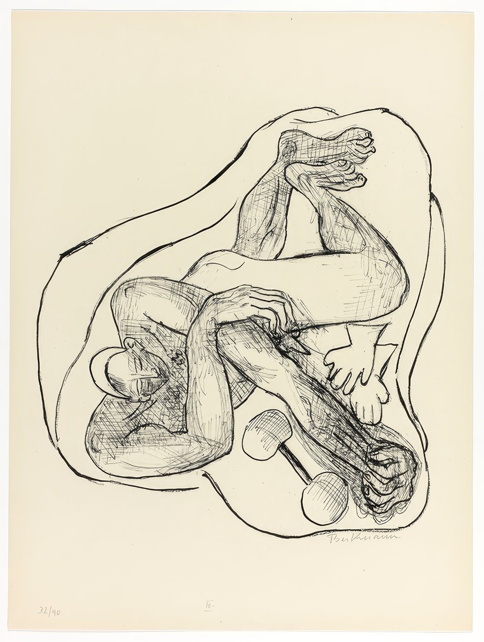 Sleeping Athlete, harmadik tányér a Day and Dream-ből alkotó: Max Beckmann