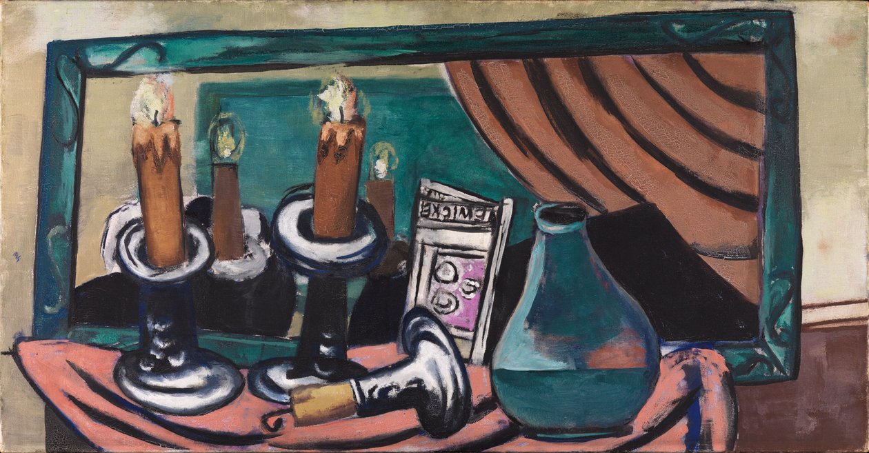 Csendélet feldőlt gyertyával alkotó: Max Beckmann
