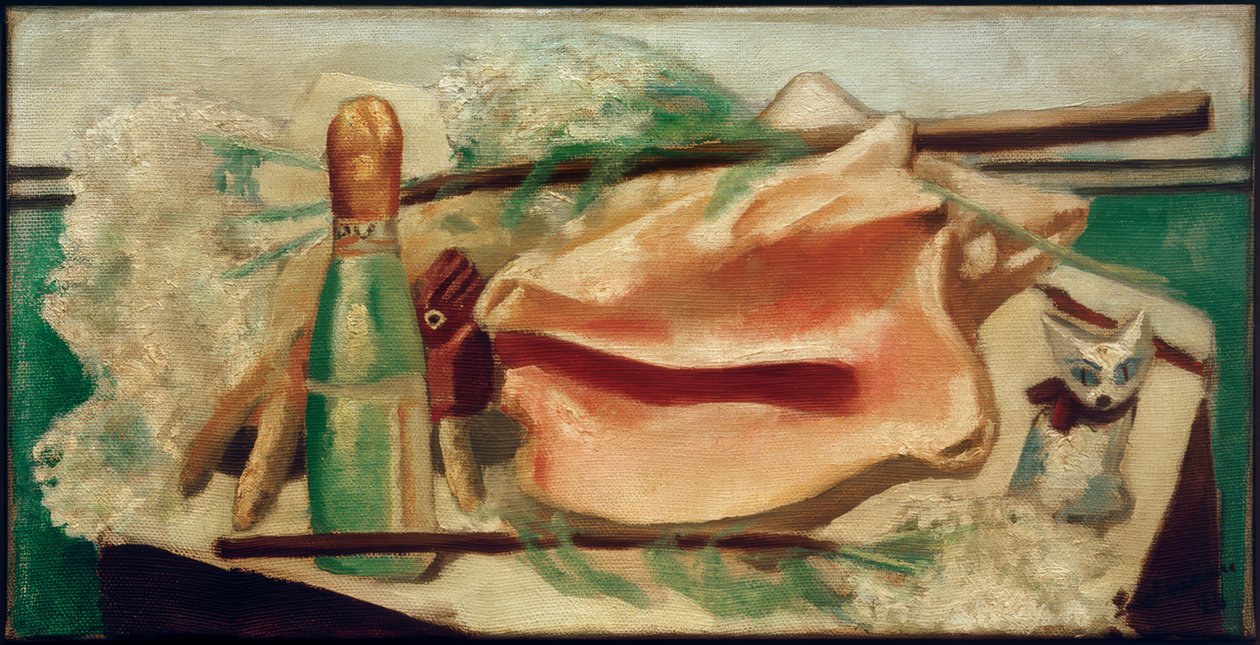 Csendélet rózsaszín kagylóval alkotó: Max Beckmann