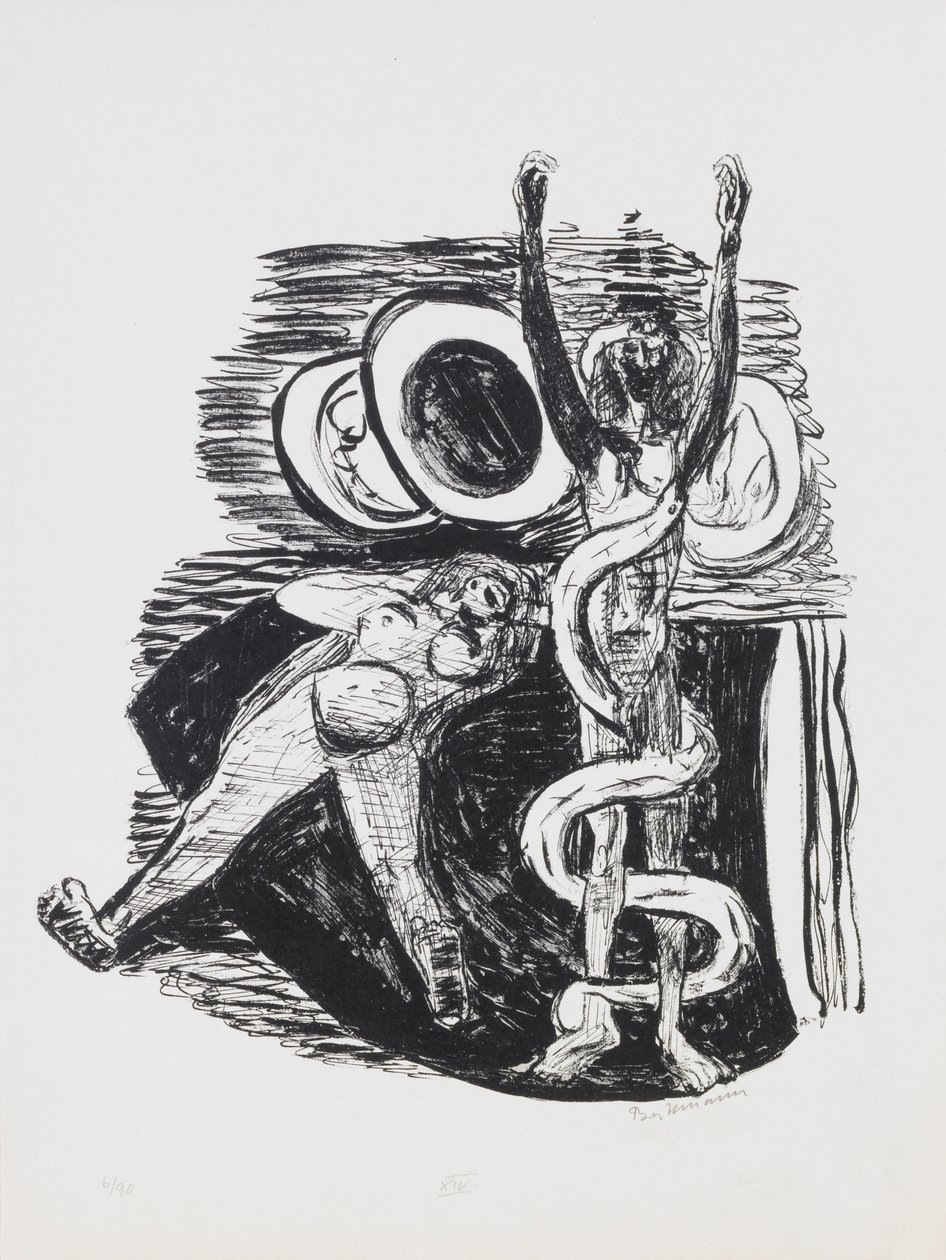 The Fall of Man, 14. lemez a „Nap és álom” portfólióból alkotó: Max Beckmann