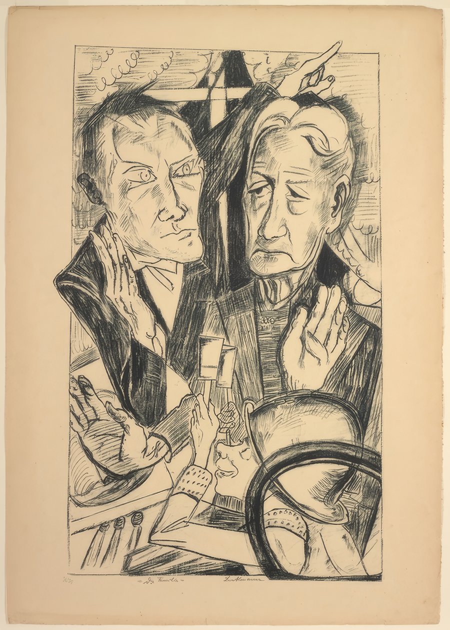 A család, tizenegyes lemez a Die Hölle-től alkotó: Max Beckmann