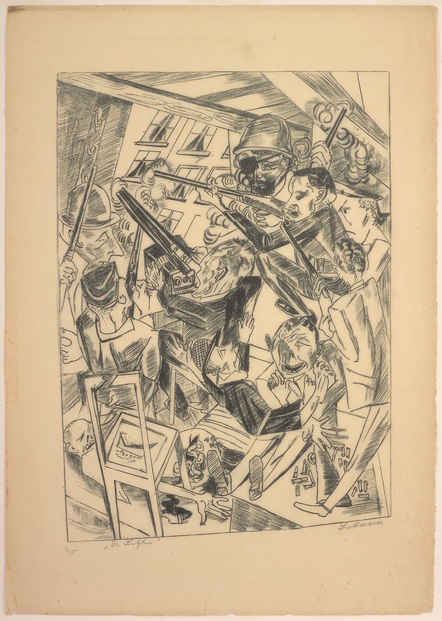 Az utolsók, tízes lemez a Die Hölle-től alkotó: Max Beckmann