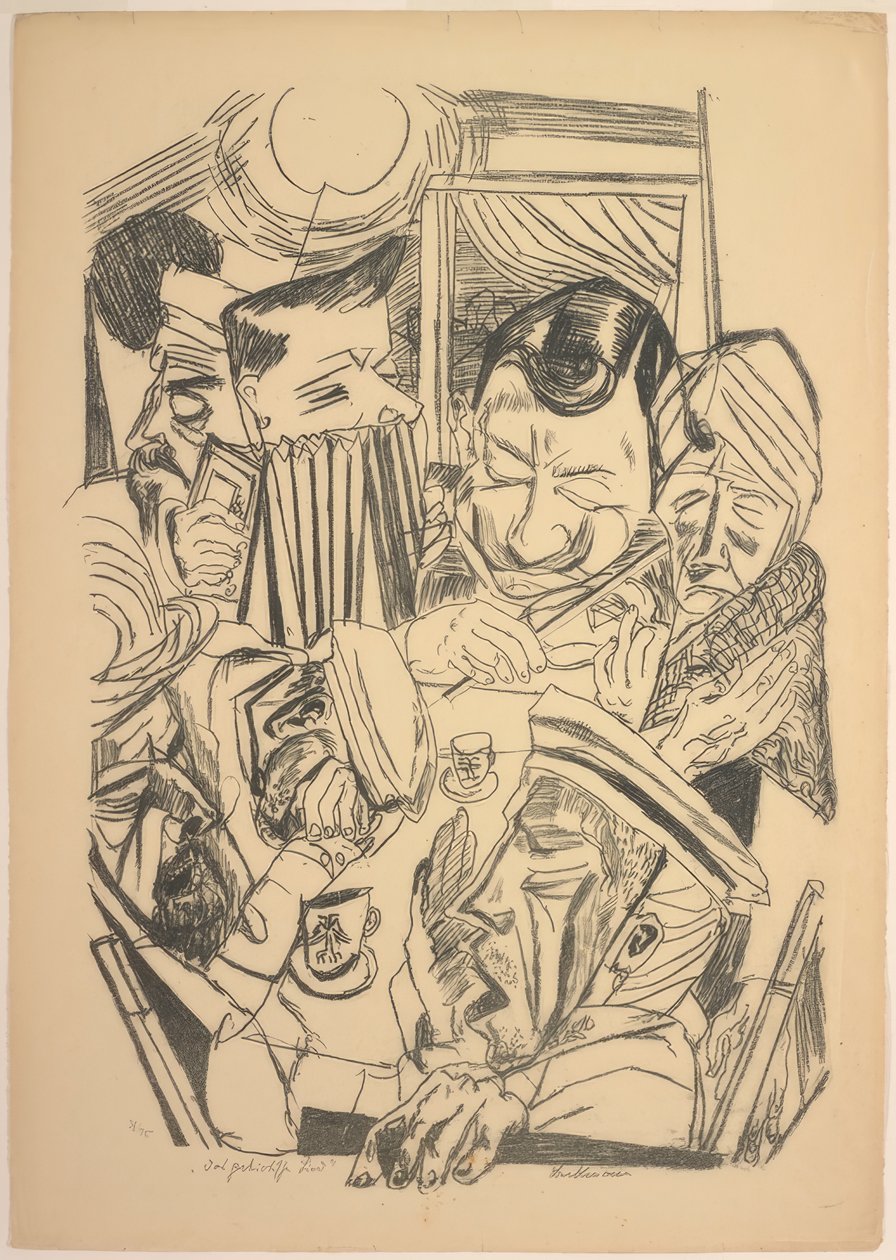 A Hazafias dal, kilencedik lemez a Die Hölle-től alkotó: Max Beckmann