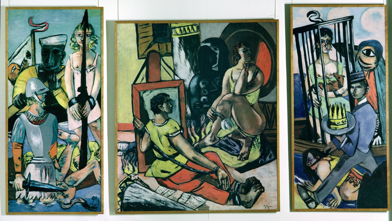 Szent Antal megkísértésének triptichonja alkotó: Max Beckmann