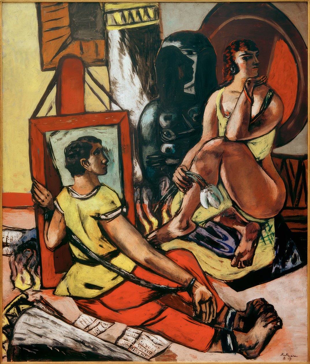 Megkísértés (Szent Antal megkísértése) alkotó: Max Beckmann