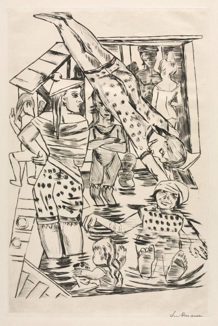 Női fürdő alkotó: Max Beckmann