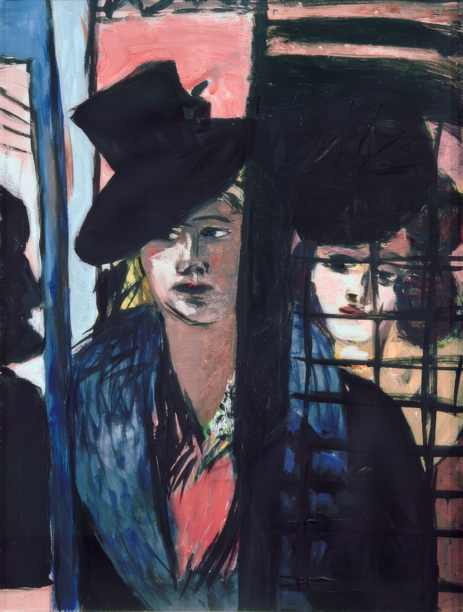 Két nő (üvegajtóban) alkotó: Max Beckmann