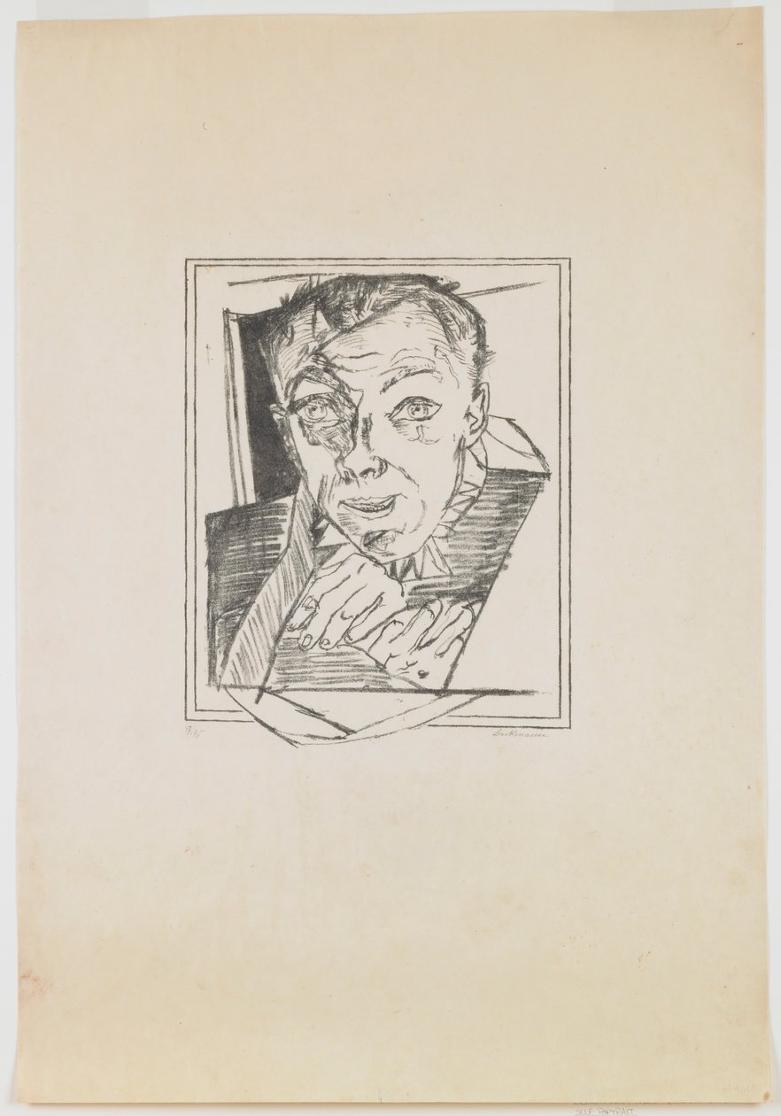 1. tábla: Önarckép alkotó: Max Beckmann