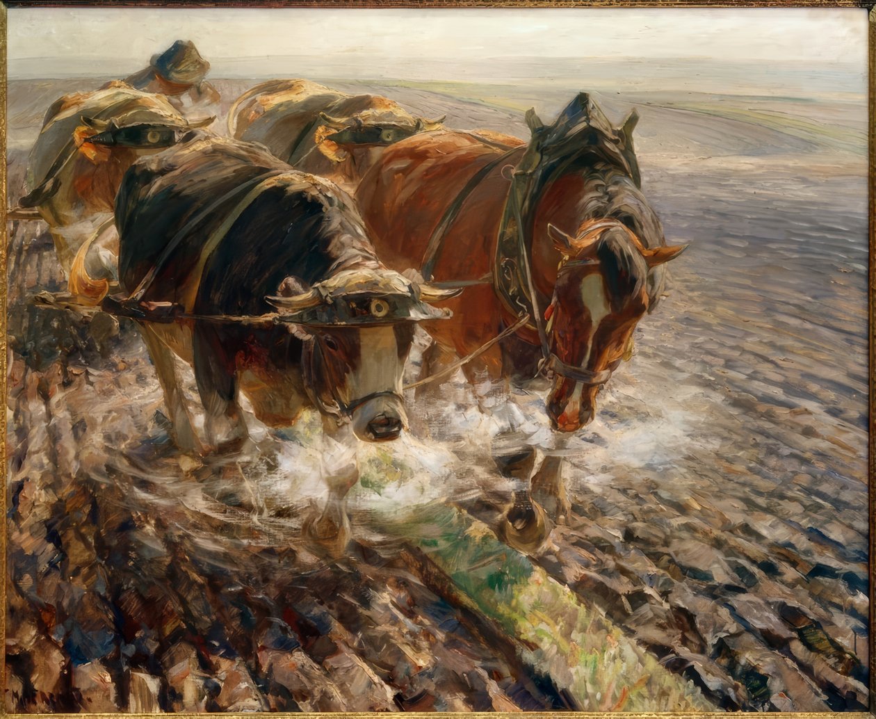 Gőzölgő tőzeg alkotó: Max Bergmann