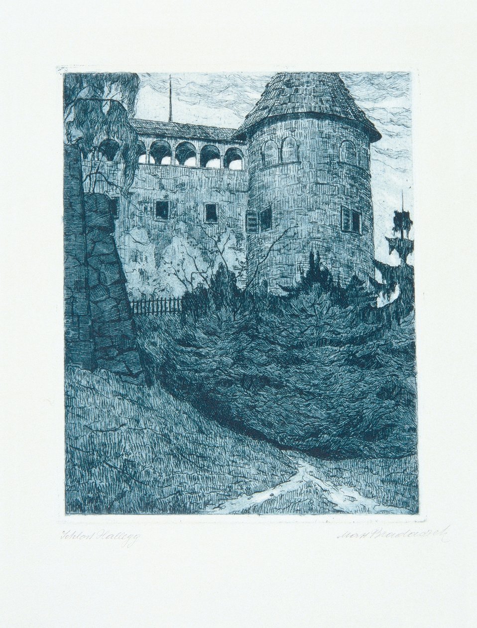 Schloss Hallegg alkotó: Max Bradaczek