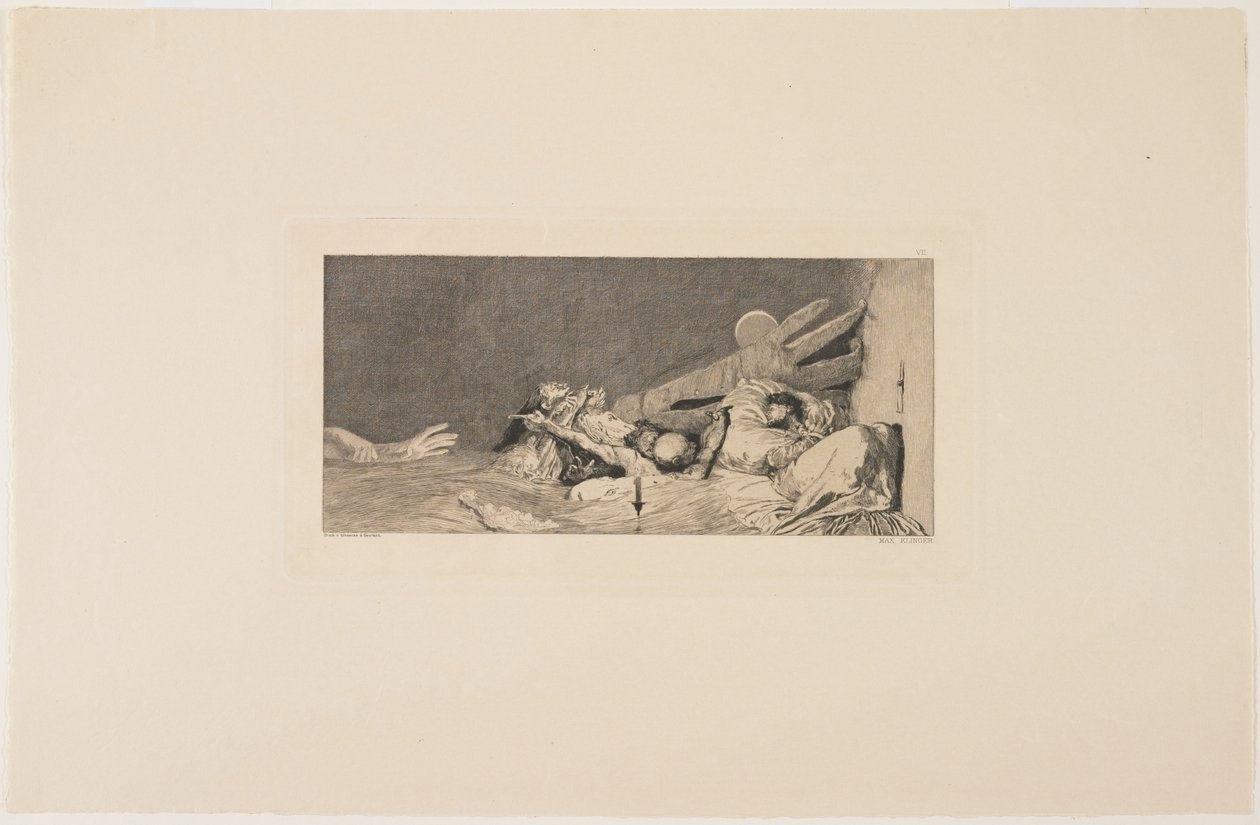 Aggodalmak, 1881 alkotó: Max Klinger