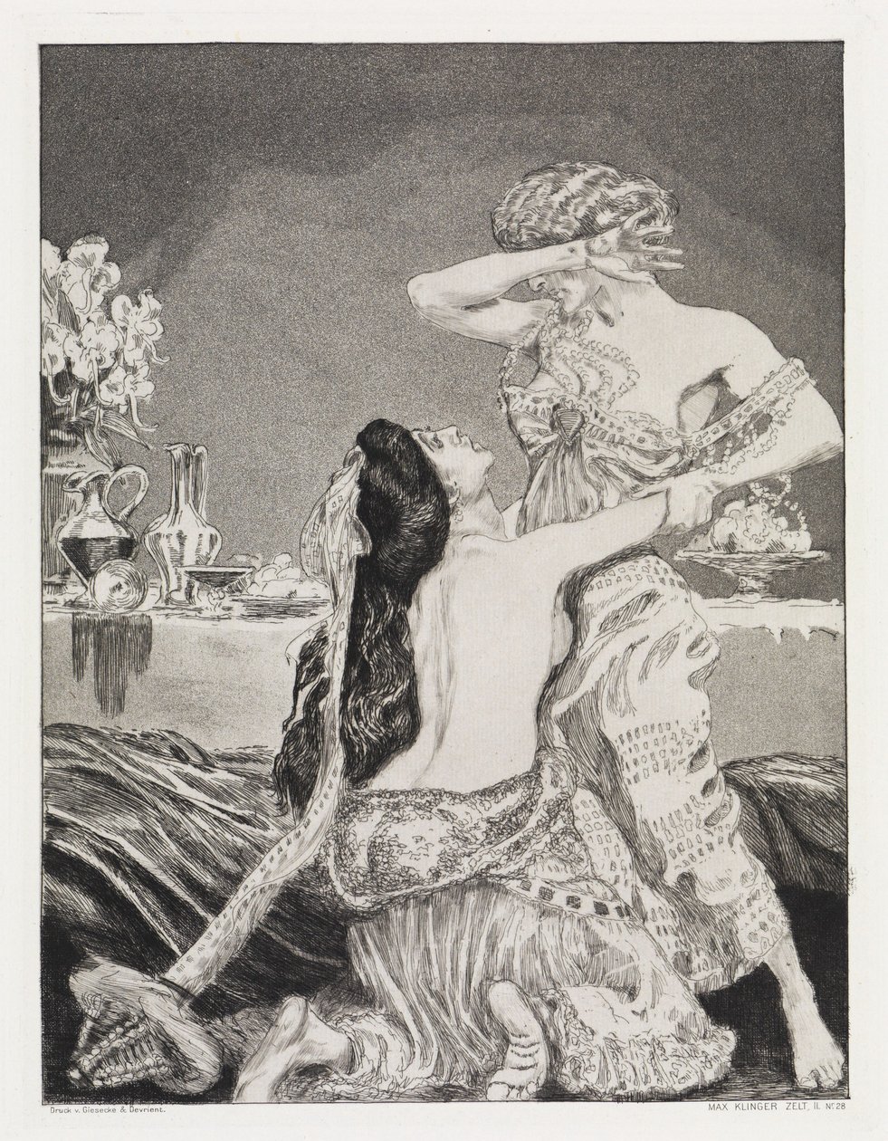 „Bestürmung” (Zelt, XIV. mű, 2. rész, 28. sz.) alkotó: Max Klinger