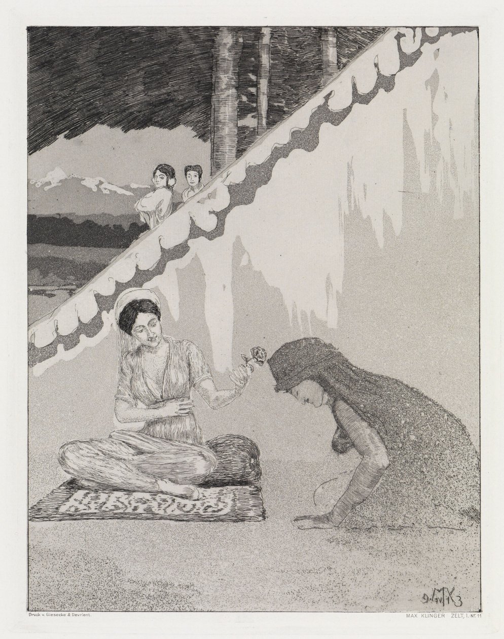 Hála (Zelt, XIV. mű, 1. rész, 11. sz.) alkotó: Max Klinger