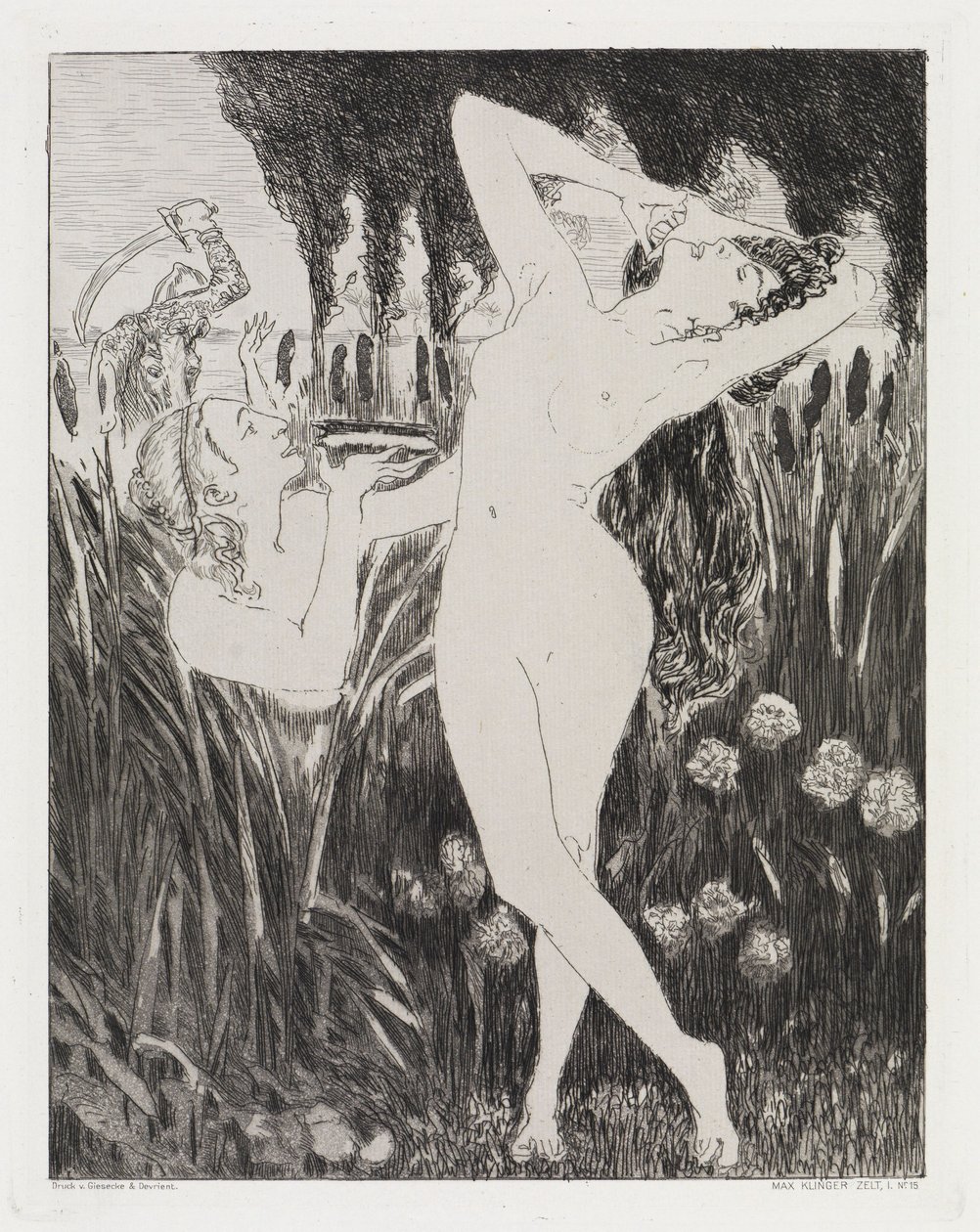 A tál (Sátor, XIV. opus, 1. rész, 15. sz.) alkotó: Max Klinger