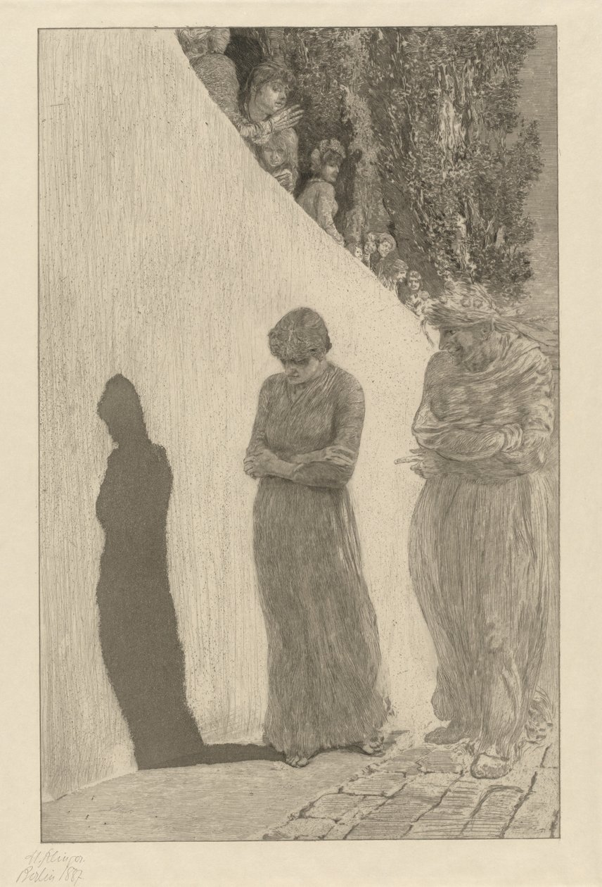 Szégyen (Schande): pl. 9 alkotó: Max Klinger