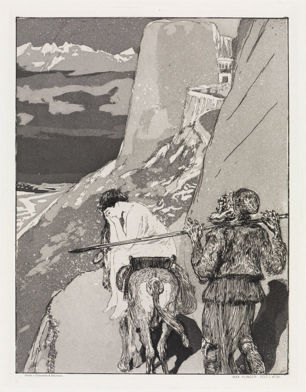 Fogoly (Sátor, XIV. opus, 1. rész, 22. sz.) alkotó: Max Klinger