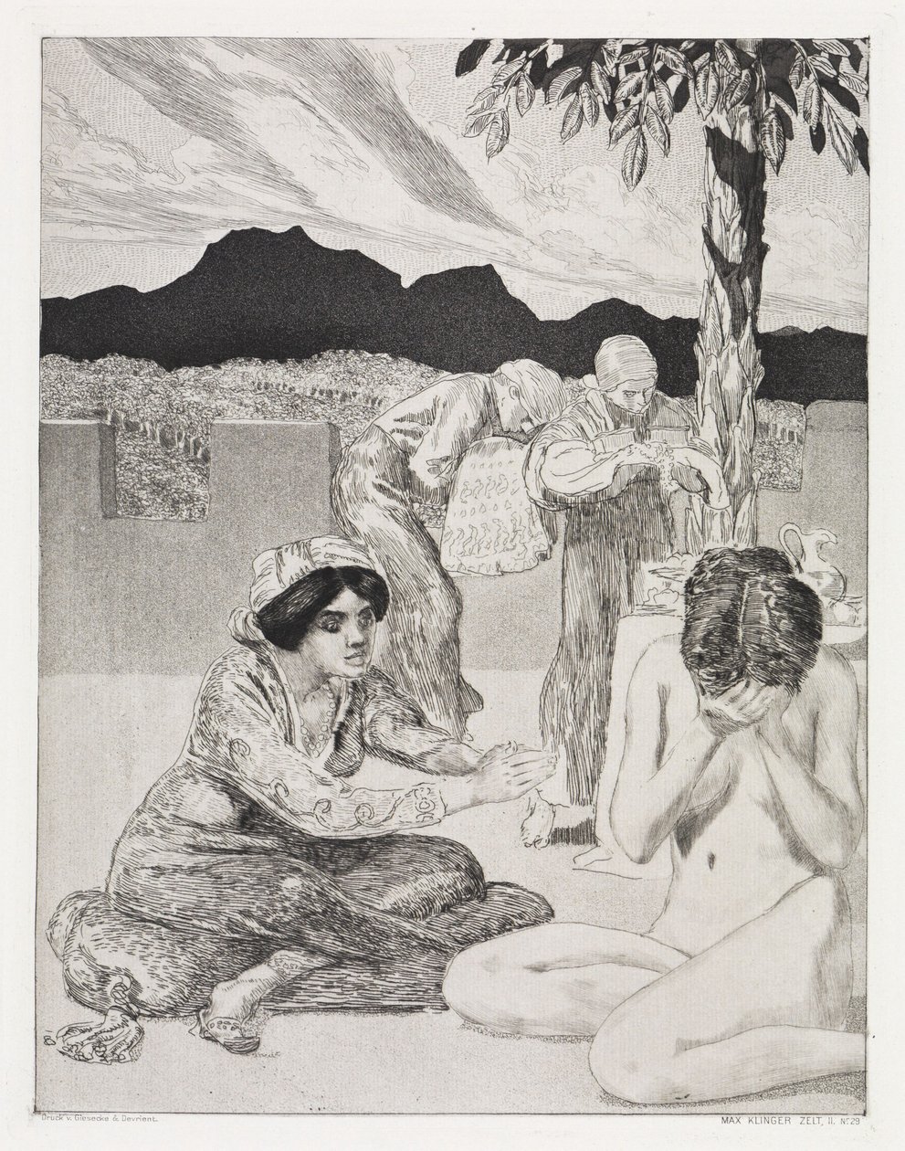Ajándékok (Sátor, XIV. mű, 2. rész, 29. sz.) alkotó: Max Klinger