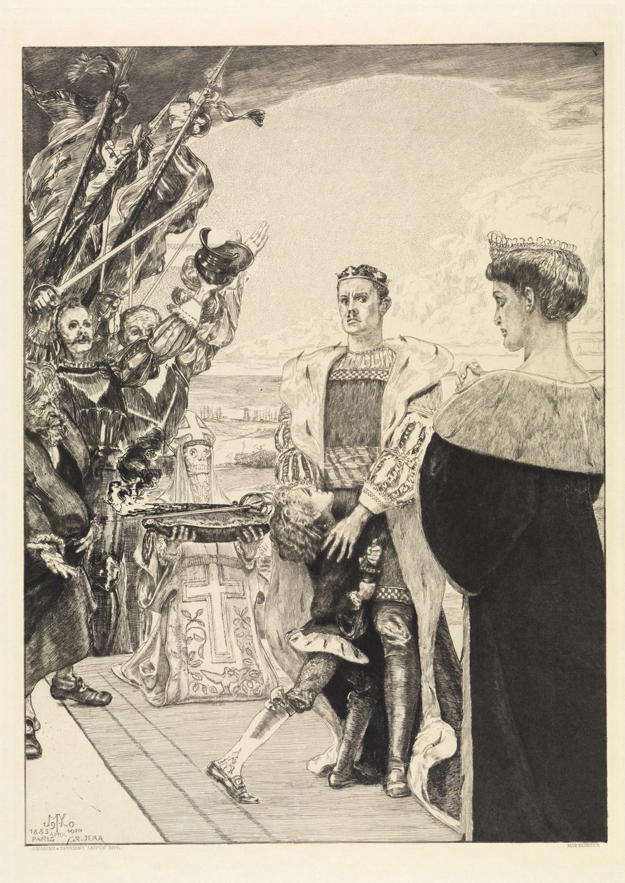 Uralkodó (A halálról, második rész, Opus XI, 2. oldal) alkotó: Max Klinger