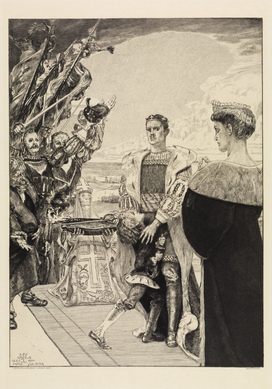 Uralkodó (A halálról, második rész, Opus XI, 2. oldal) alkotó: Max Klinger