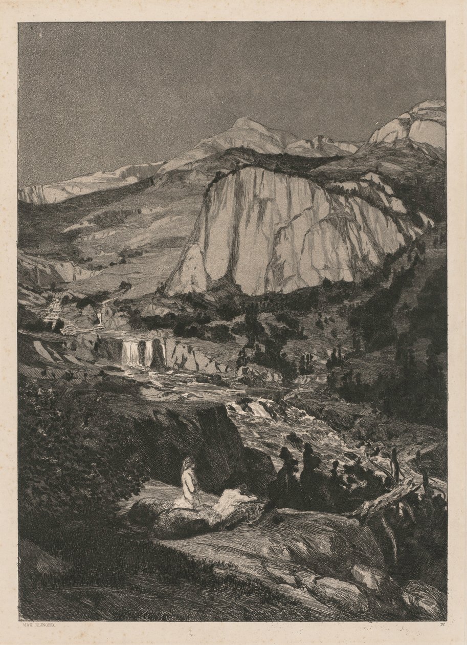Intermezzo: Moonlit Night Opus IV, 5, 1881. alkotó: Max Klinger