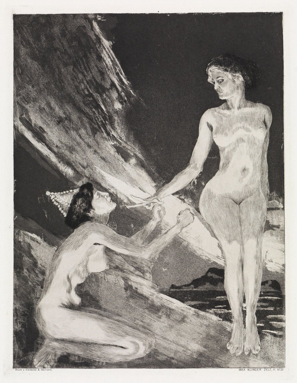 Királynő és istennő (Sátor, Opus XIV, 2. rész, 32. sz.) alkotó: Max Klinger