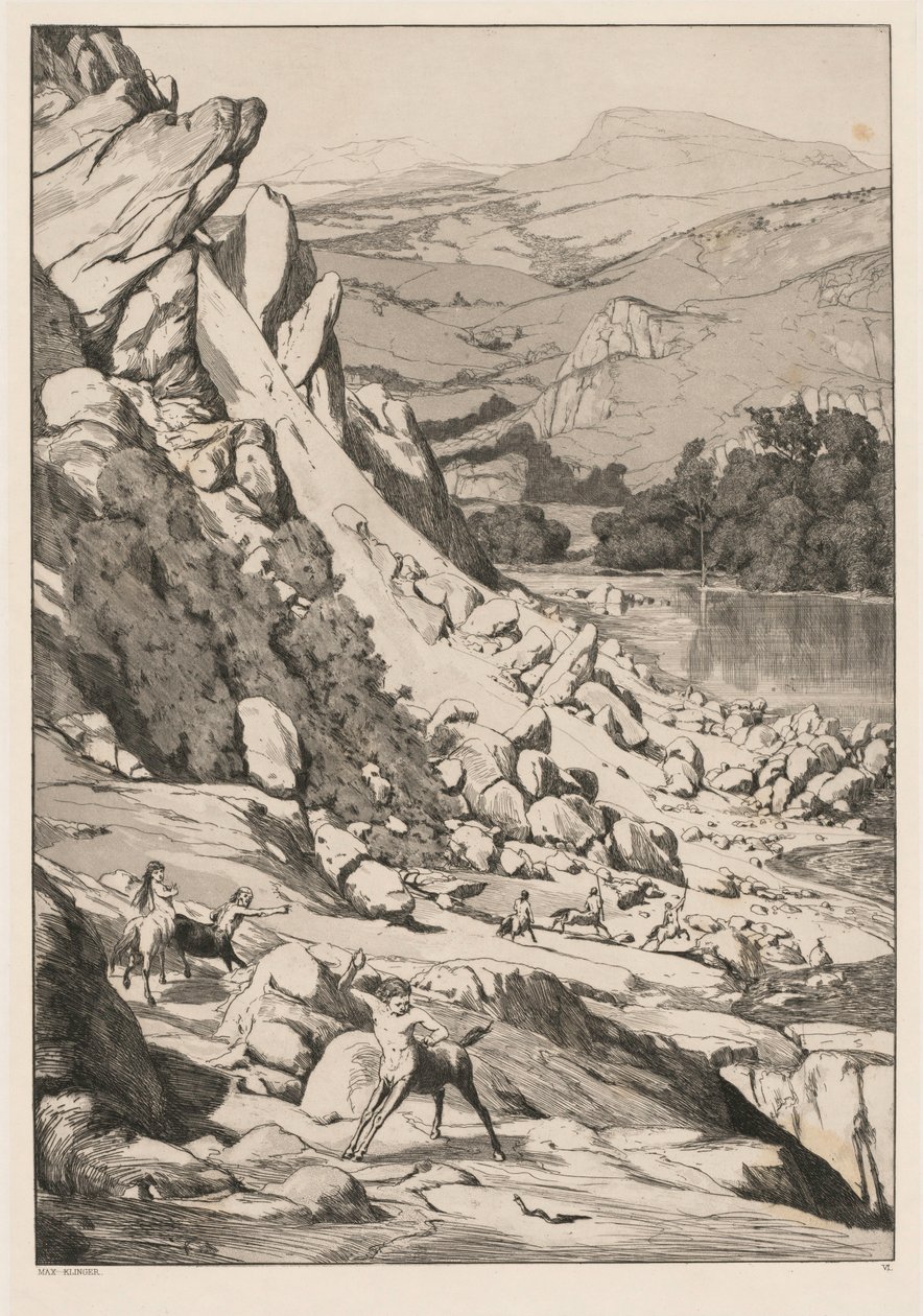 Földcsuszamlás Opus IV, 1881. 6. alkotó: Max Klinger